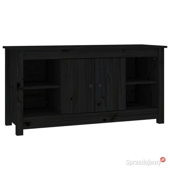 Szafka pod telewizor czarna 103x365x52 drewno mazowieckie