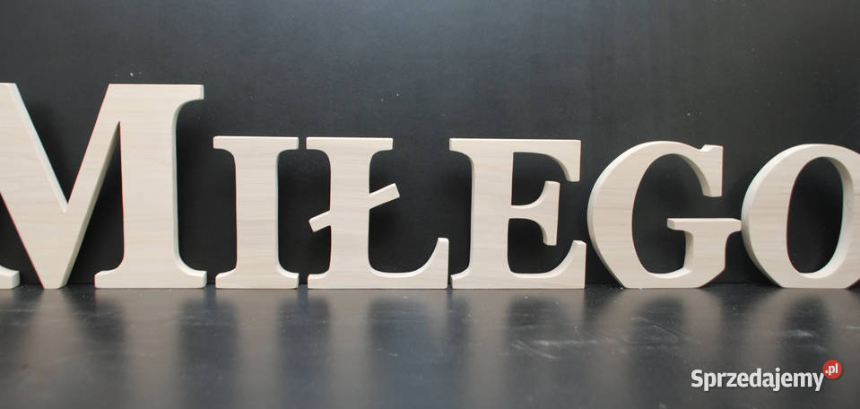 litery drewniane Inicjały ślubne Wesele ślub Białystok