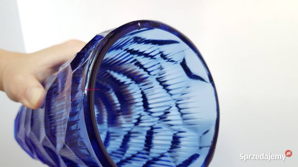 Wazon OKULUS 1 Ząbkowice kolorowe szkło PRL
