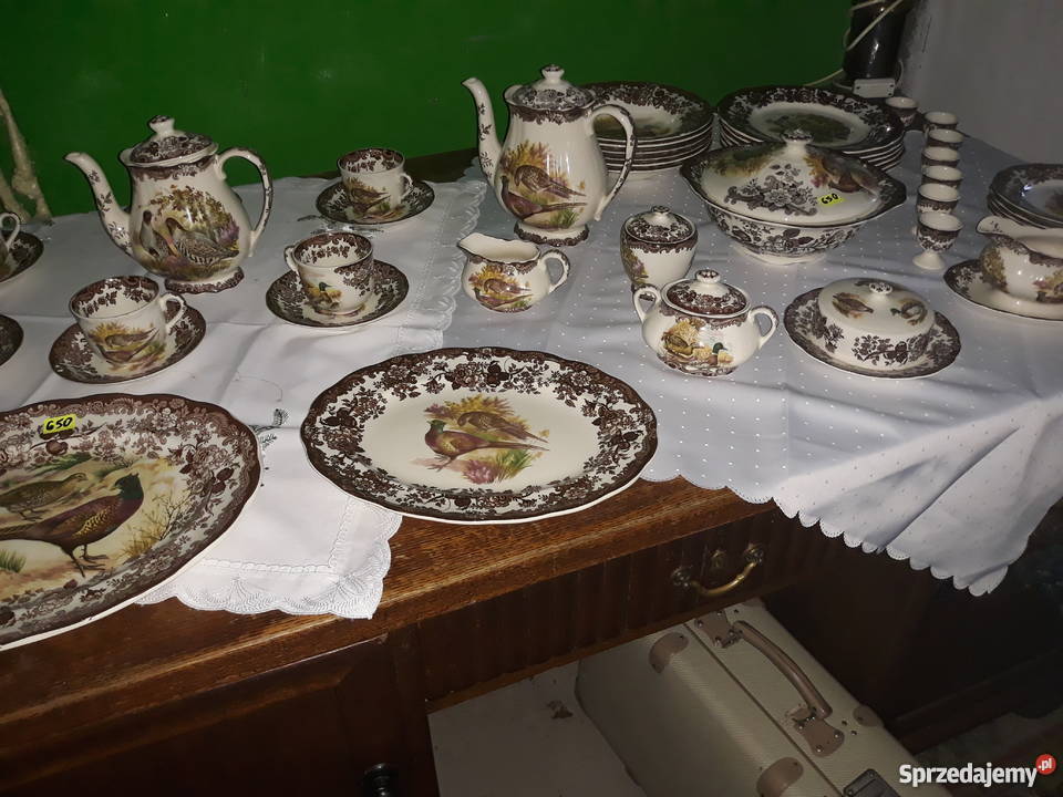 Zestaw obiadowy z motywem mysliwskim