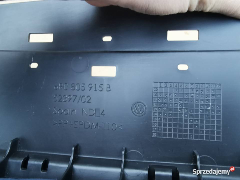 Płyta osłona pod zderzak przód polo 6r rline