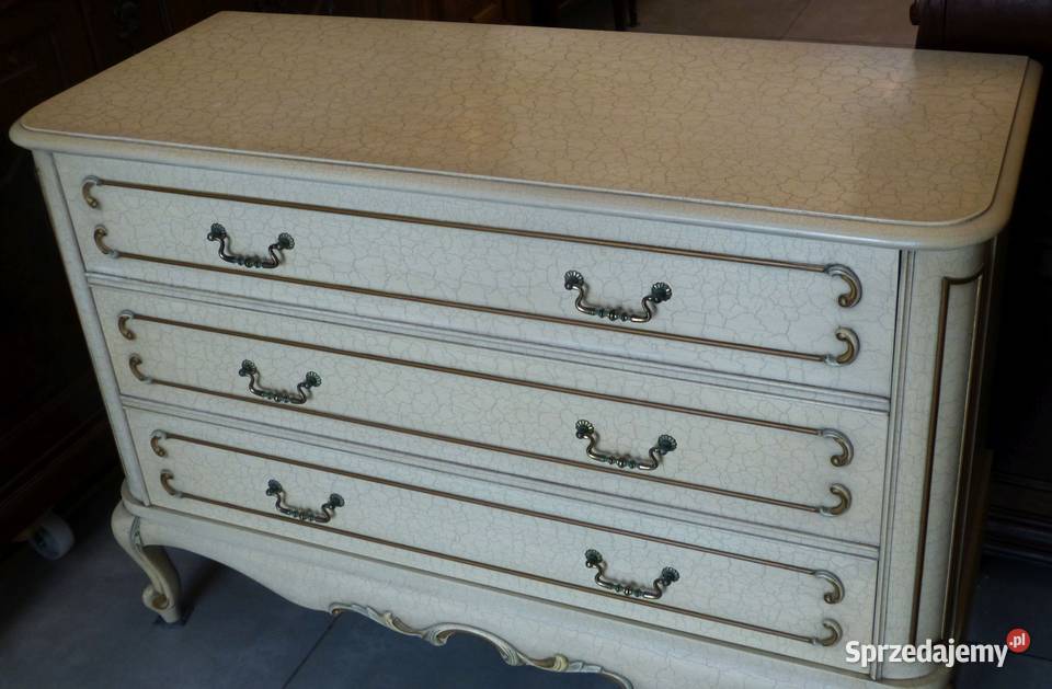 Komoda ludwikowska ecru kompletusklep Dąbrowa śląskie Dąbrowa Górnicza