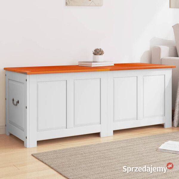 vidaXL Skrzynia z pokrywą brązowo białaSKU364921 Warszawa sprzedam