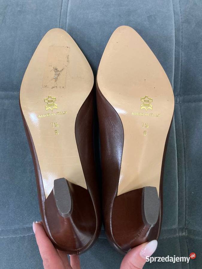 Nowe skórzane włoskie buty szpilki Silvestri podkarpackie Nisko