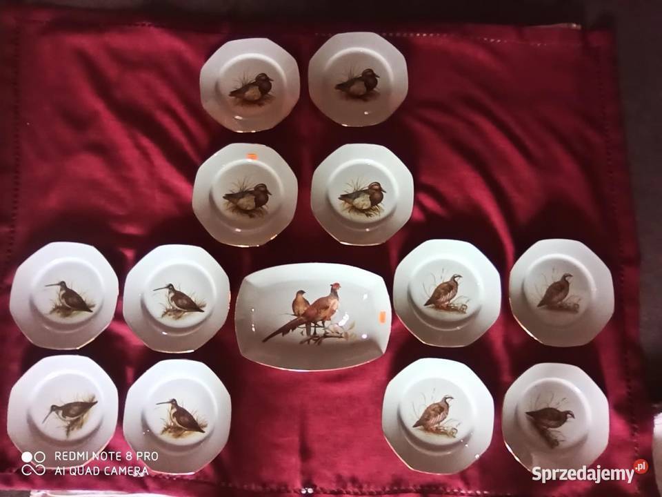 Półmisek z bażantami ze wspaniałej manufaktury Gdańsk