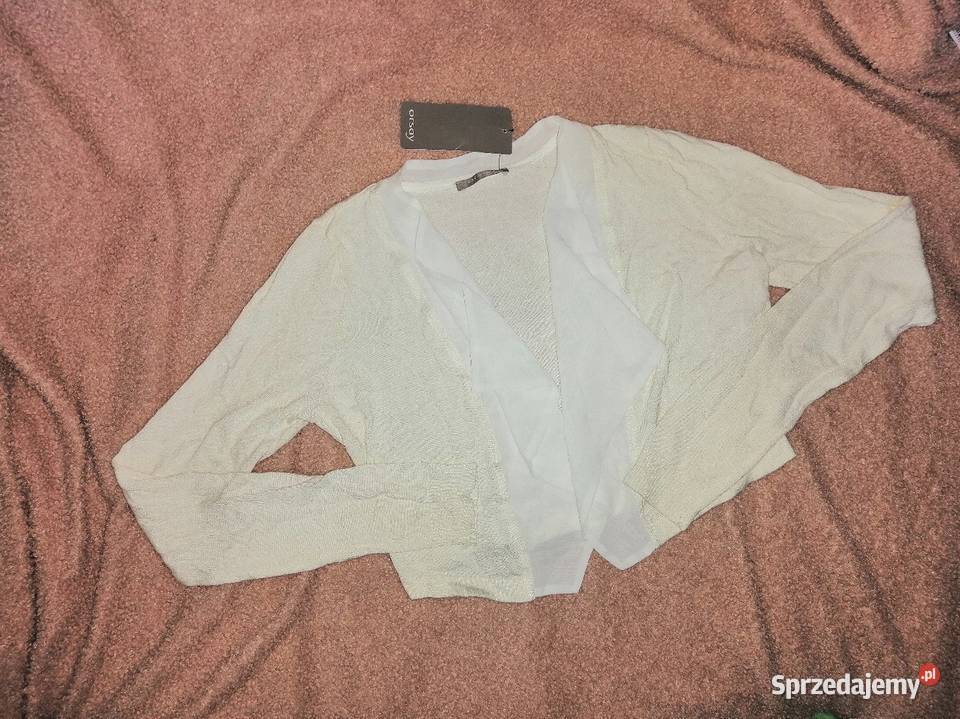 NOWY z metką Sweterek narzutka sweter crop Swetry i golfy