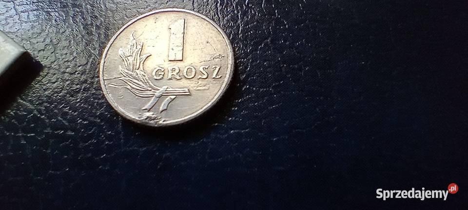 Stare monety 1 grosz 1949 PRL Polska destrukt Lesko