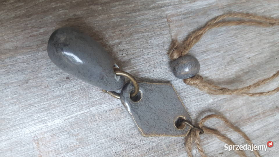 Naszyjnik ceramiczny ręcznie wykonany mazowieckie Otwock