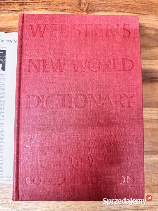 Websters World Dictionary of the American twarda z obwolutą Warszawa