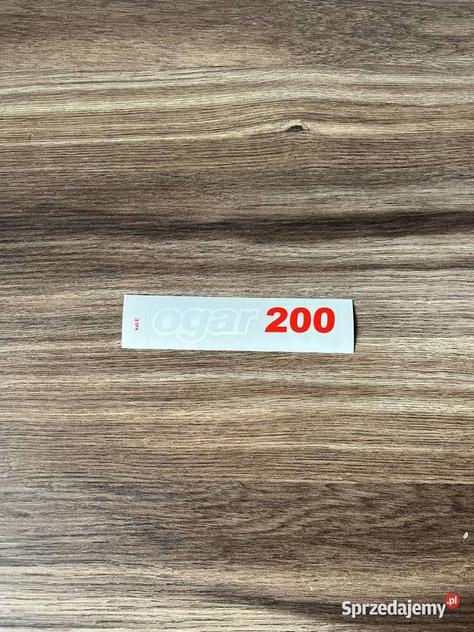 NOWA POLSKA naklejka czerwona OGAR 200 romet Bielsko-Biała