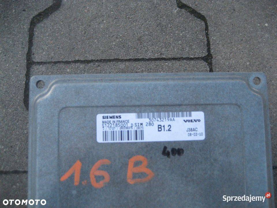 VOLVO S40 V50 0811R 16L KOMPUTER 30743219AA Rakoniewice