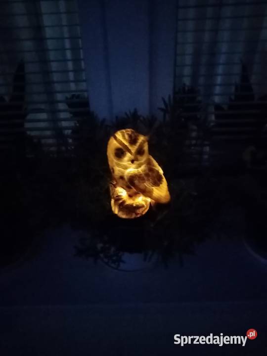 lamka ogrodowa solarna figurka sowy ciepłe lubelskie Lublin