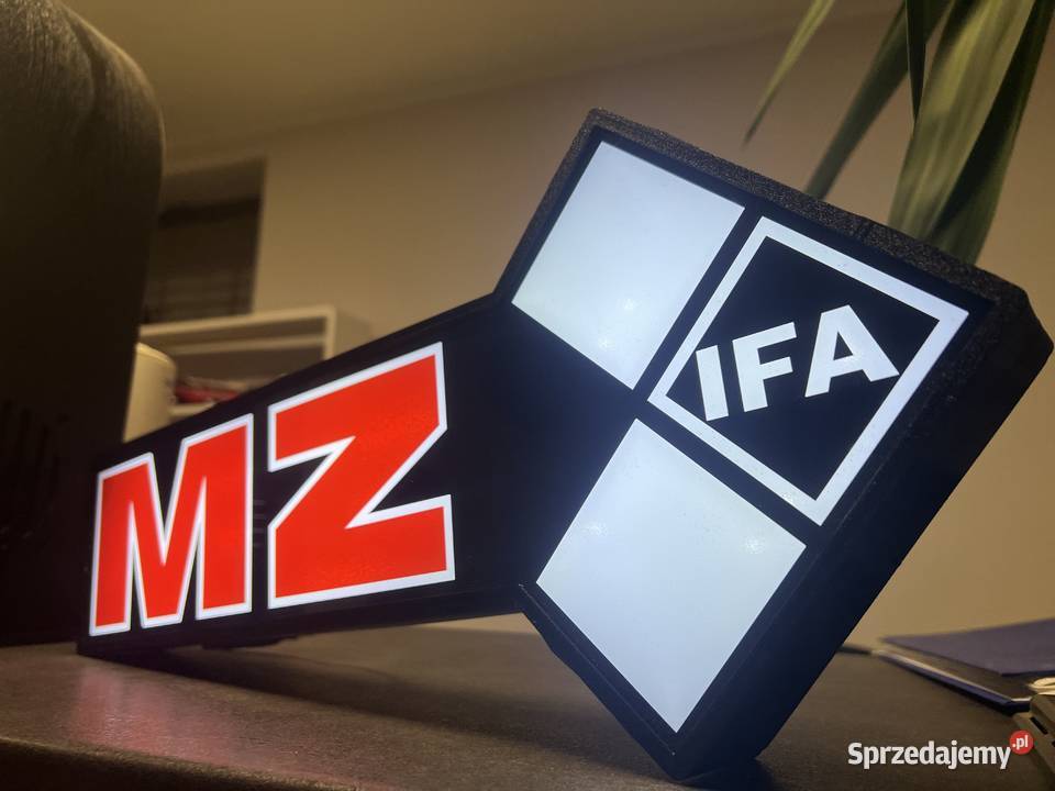 Logo MZ ETZ podświetlenie led wymiary 50 x 23 x podkarpackie Nowa Dęba
