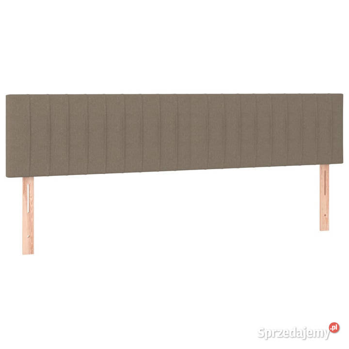 Zagłówki do łóżka 2 taupe 90x5x7888 tkanina Łóżka i materace Warszawa