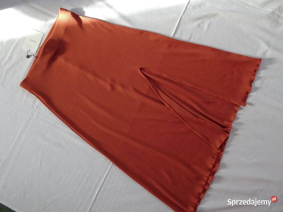 Bershka elegancka Ceglana spódnica dzianinowa Spódnice i sukienki Nowy Sącz sprzedam