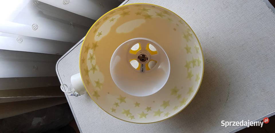 Lampa wisząca do pokoju dziecka żółta Warszawa