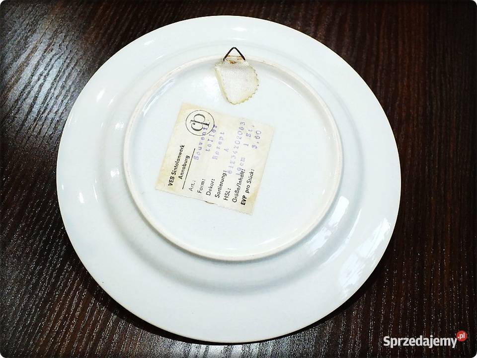 Muzealny Talerz na ścianę z przepisem na Zupę Żary