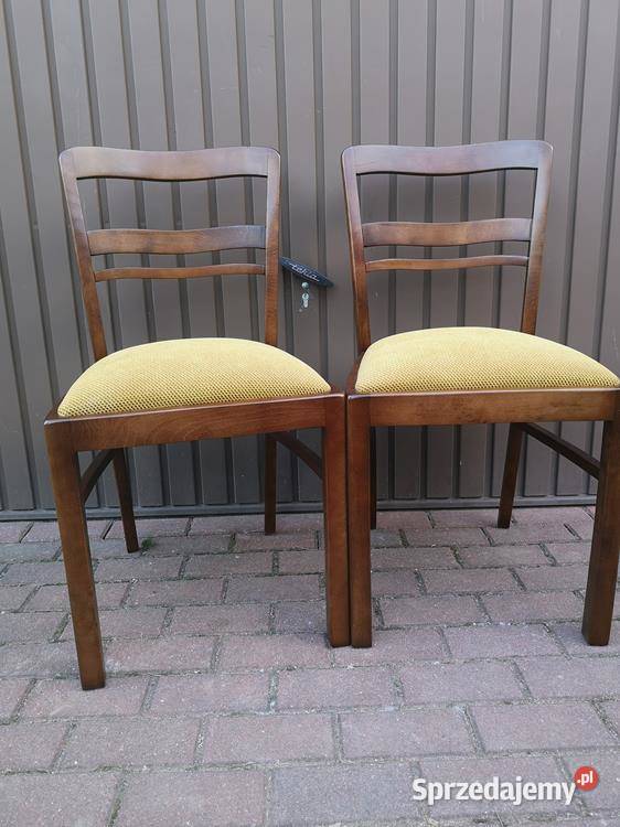 Krzesła ARTDECO Stare Antyk Komplet 2 Sztuki Swarzędz