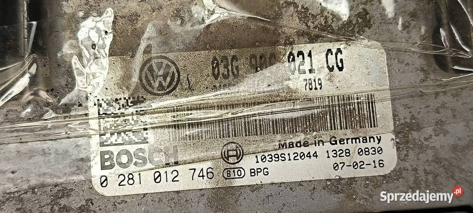 KOMPUTER VOLKSWAGEN CADDY III 03G906021CG Lipno
