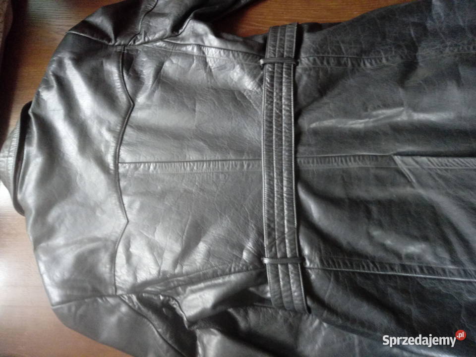 płaszcz skórzany oficerski niemiecki wermacht mazowieckie Piotrówek