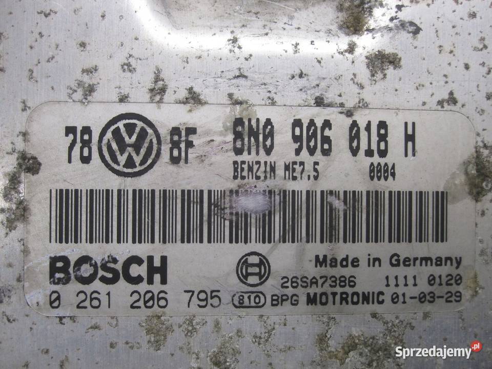 AUDI TT 8N 18 B 01r sterownik komputer silnika Kielce