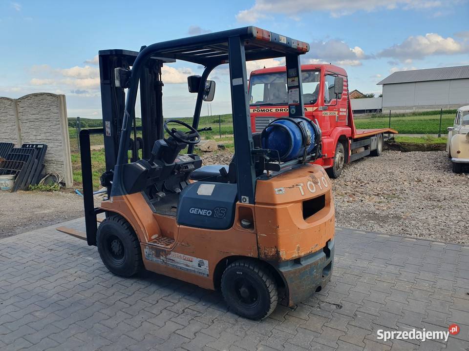 Wózek widłowy Toyota 7FG15 1999r Triplex wolny Proszowice