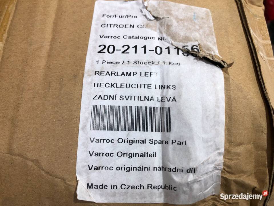 CITRON C5 II KOMBI RDTD 20082017 BREAK Lampa Skarżysko-Kamienna