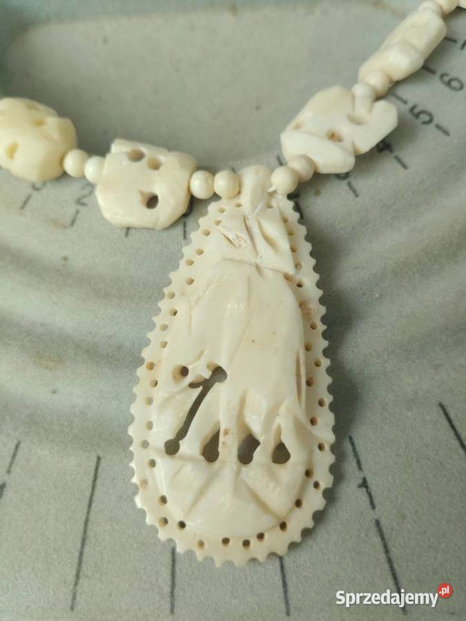 Naszyjnik z kości sł Świdnica