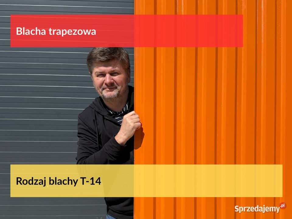Blacha Trapezowa T14 2 gat w kolorze 9006 Puszczykowo