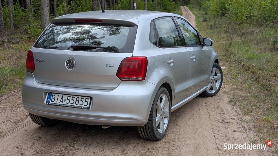 VW Polo 12 TDI 2012r srebrny Polo podlaskie Białystok