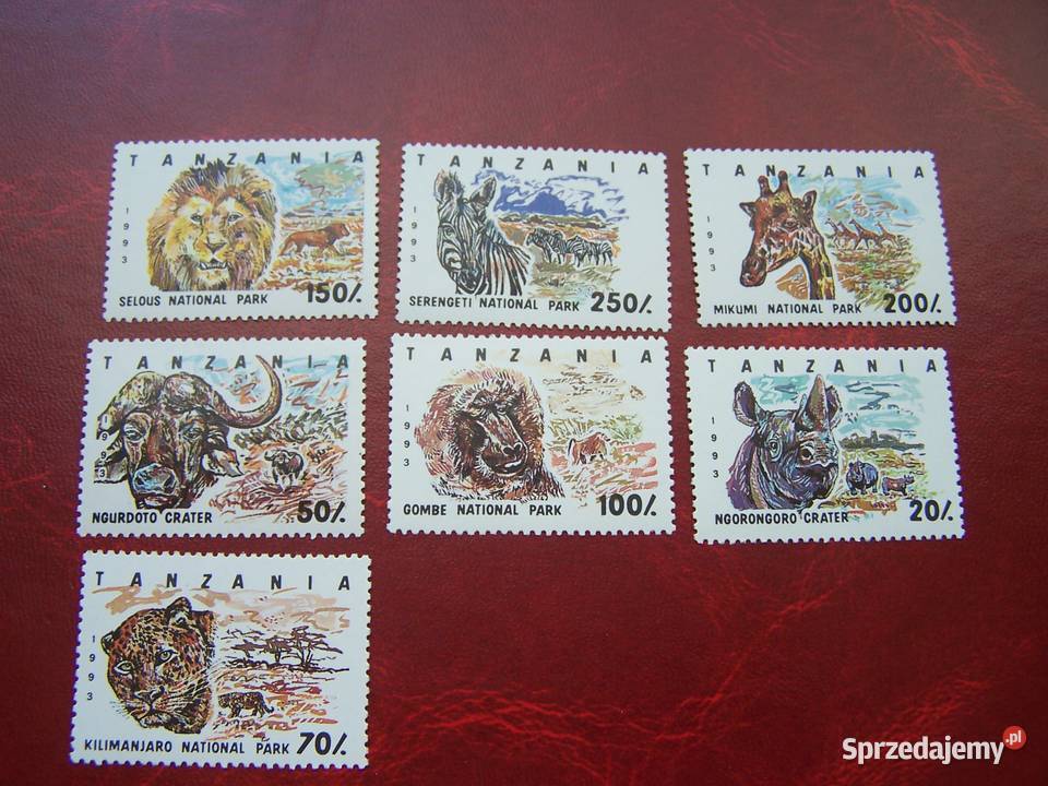 Tanzania 1993 MNH Fauna Dzikie zwierzęta Afryki Kolekcje