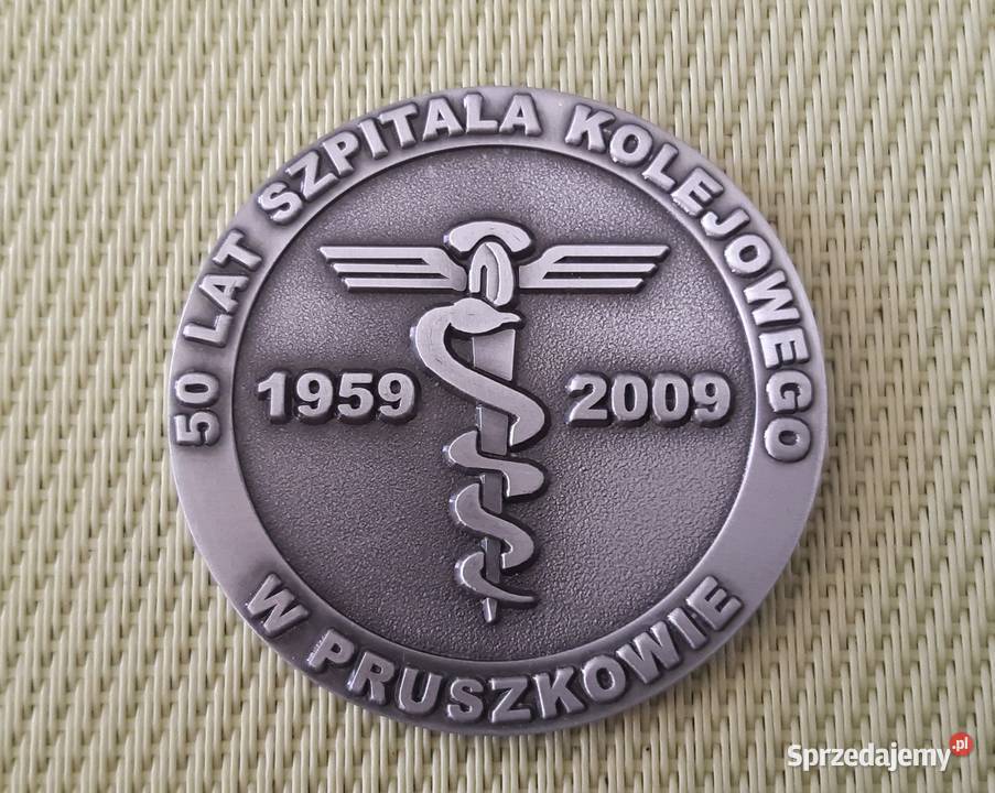 Medal pamiątkowy 50 LAT Szpitala Kolejowego w