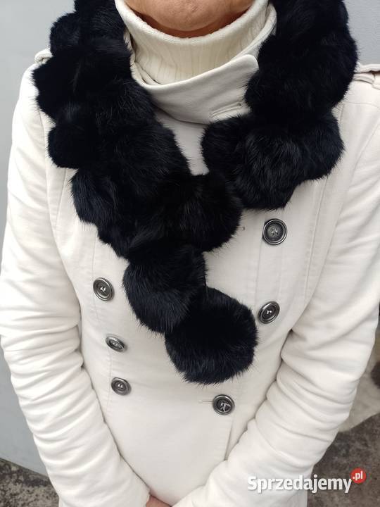 Futrzany szal futerko z Londynu Etola futro Kraków