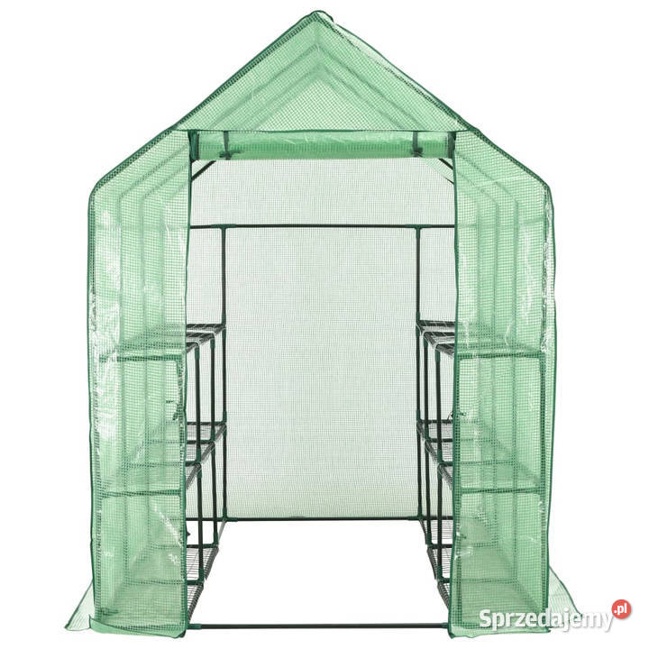 Szklarnia ogrodowa z 12 półkami stal 143x214x196 mazowieckie Warszawa