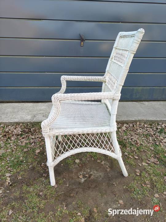 Vintage Krzesło ogrodowe z podłokietnikami z Aleksandrów Łódzki