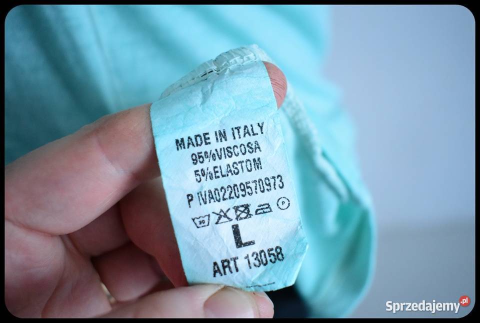 Miętowa bokserka mocno wycięta narzutka bluzka Rozmiar 40(L) Płock