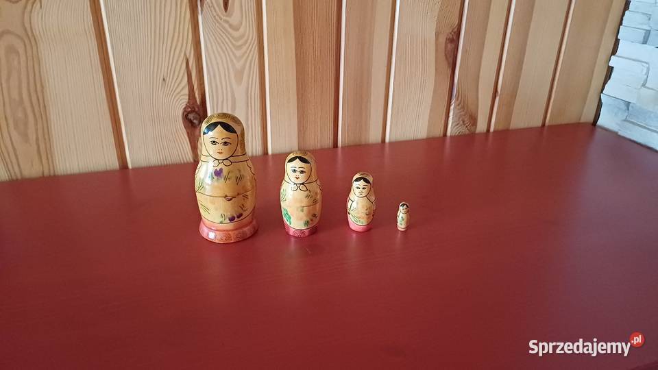 Matrioszki z drewna 4 sztuki Warszawa