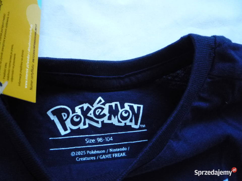 Nowa Piżama 98104 Granatowa dwuczęściowa Pokemon Szczecin