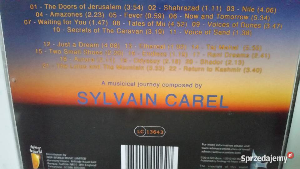 Sylvain Carel Caravansary 2012 AD Music CD Puławy sprzedam
