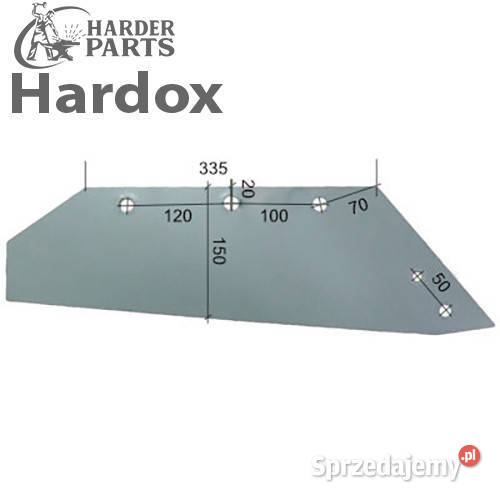 Lemiesz 300ha HARDOX MSS11384P części do pługa nieuszkodzony