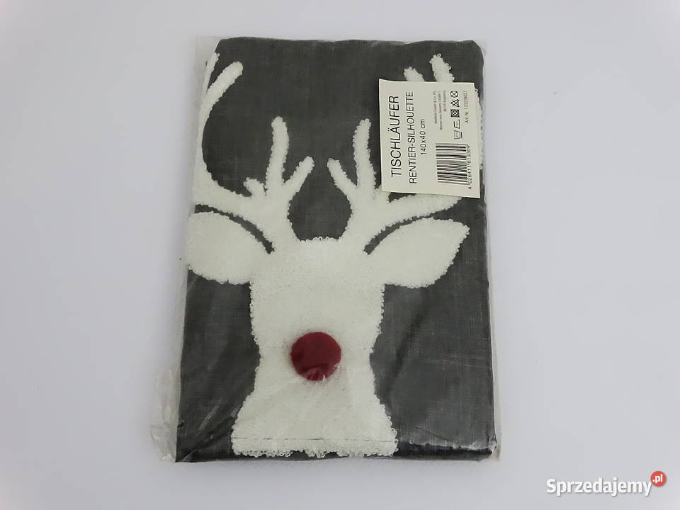 Bieżnik stołowy Rentier sylwetka renifera 14040 Boże Narodzenie