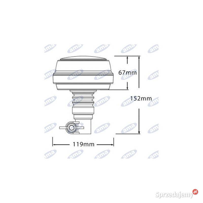 Lampa ostrzegawcza LED 1224V z elastycznym Kamionna sprzedam