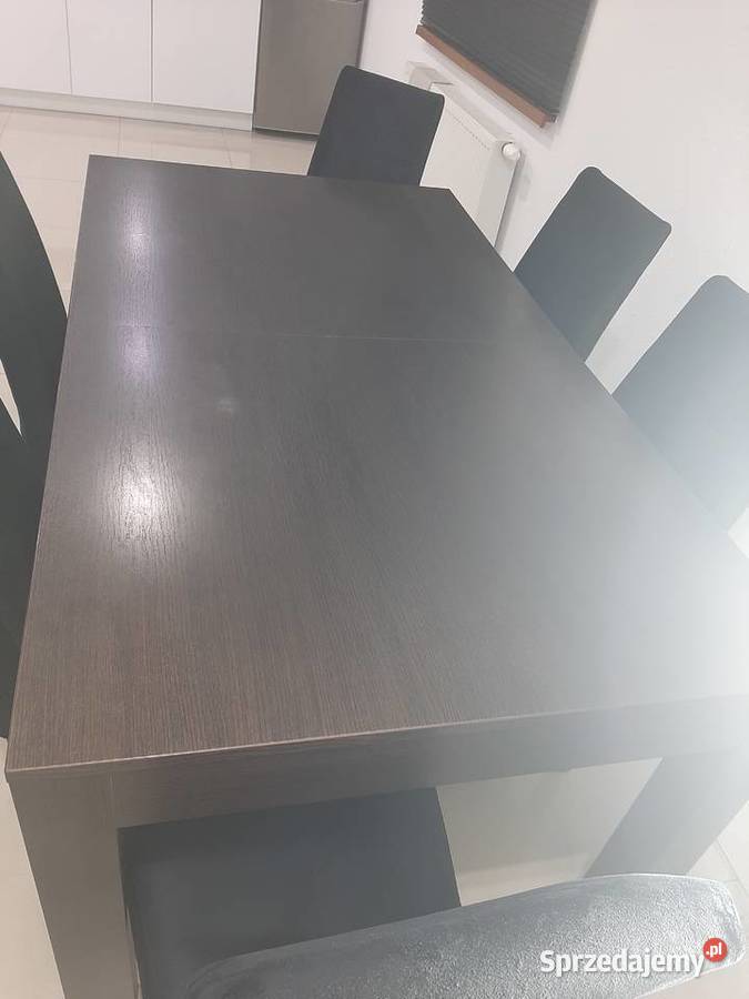 Szafka rtv i stół w kolorze wenge