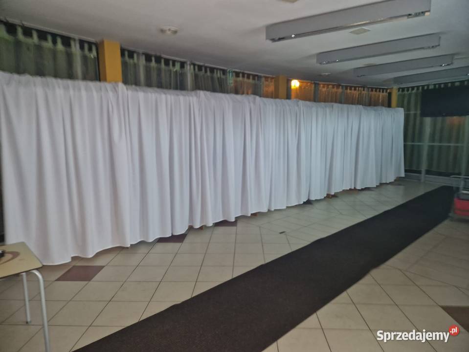 Zasłony białe na rzepy 24 x 4 m 3 Opole