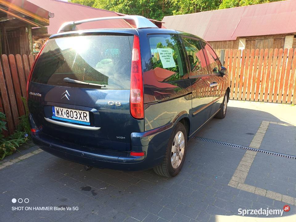 Citroen C8 20 HDI ośmioosobowy ESP Borowina sprzedam