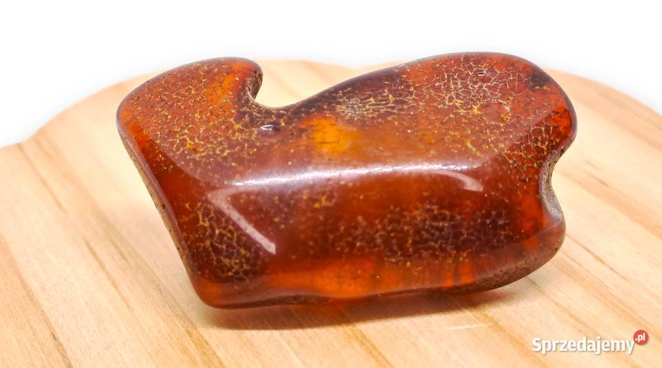 Broszka z bursztynu bursztyn bryłka 1490 Warszawa