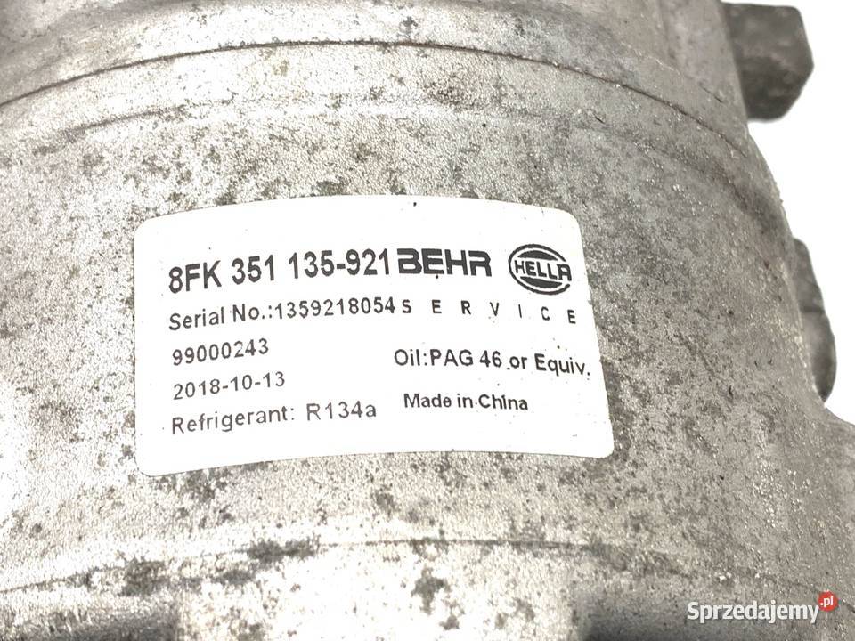 SPRĘŻARKA KLIMATYZACJI VW PASSAT B7 8FK351135921 Kompresory klimatyzacji