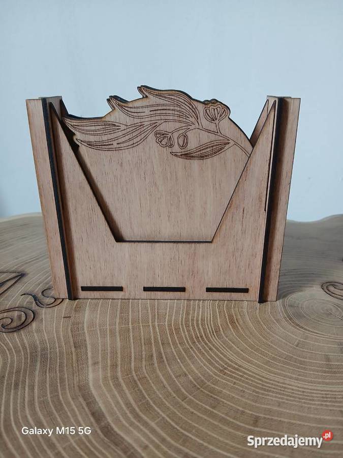 Podkładki pod kubki komplet 4 sztuki z kasetką