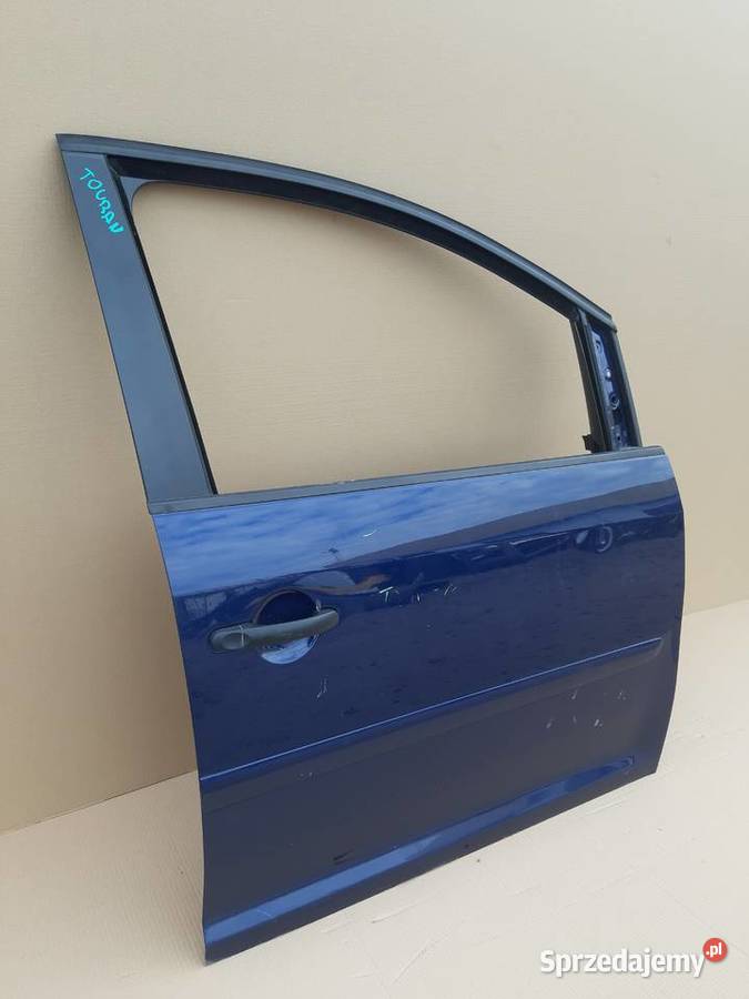 VW TOURAN DRZWI PRAWY PRZÓD SZYBA MECHANIZM części blacharskie Trzciel