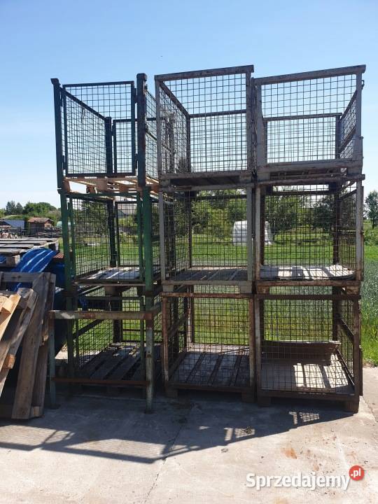 Kontener metalowy 124x84x97 kosz druciany Przysieka